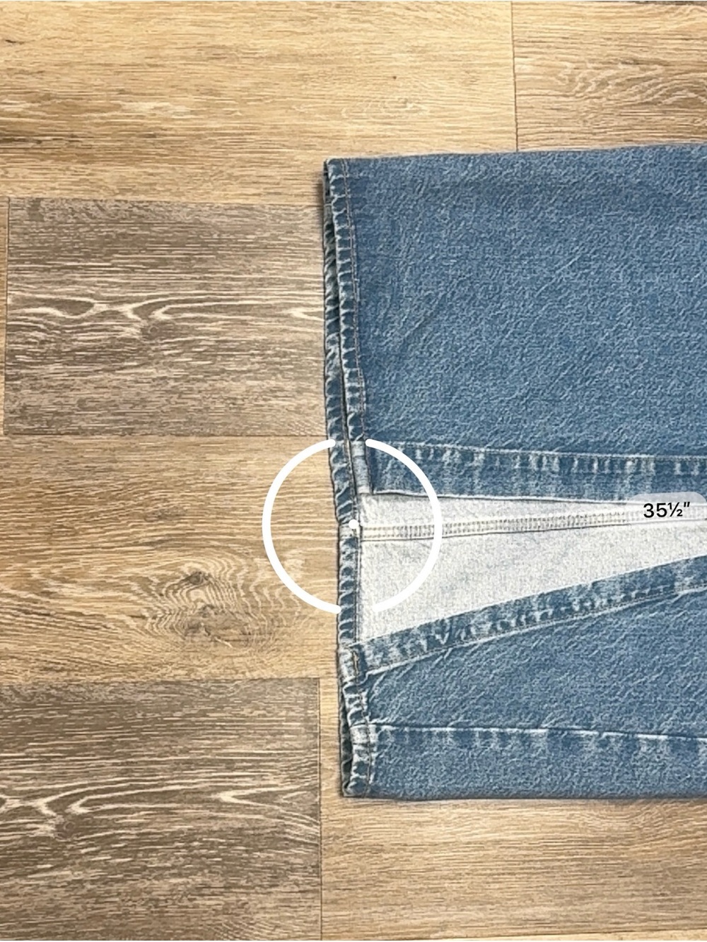 Zara Classic Blue Button-Front Denim Pencil Skirt - Picture 5 of 8